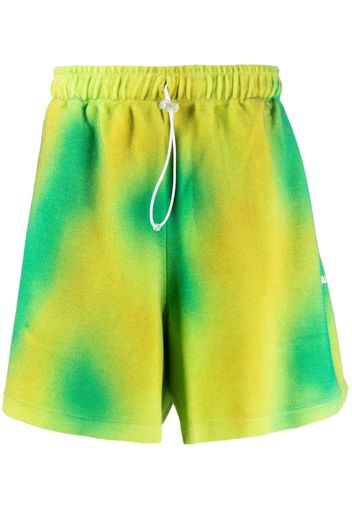 Bonsai tie-dye cotton shorts - Verde