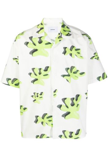 Bonsai graphic-print short-sleeved shirt - Bianco