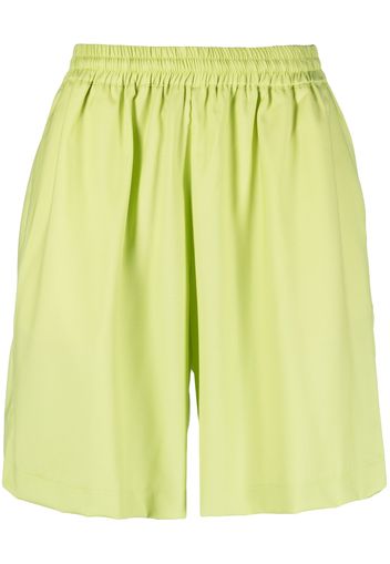 Bonsai virgin wool-blend track shorts - Verde