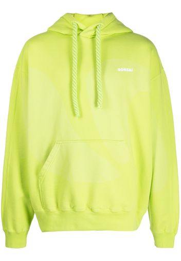 Bonsai logo-print drawstring hoodie - Verde