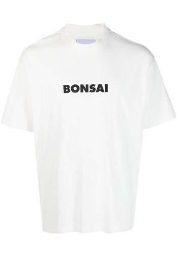 Bonsai logo-print T-shirt - Bianco