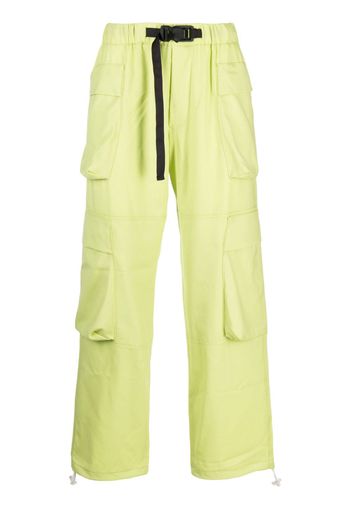 Bonsai buckle-fastening belted cargo trousers - Verde