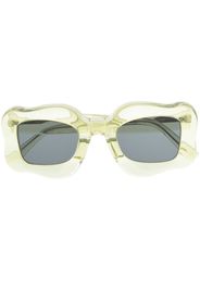 Bonsai oversized curved-frame sunglasses - Verde