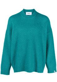Bonsai crew-neck logo tag jumper - Verde