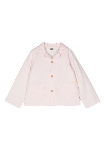 Bonton logo-embroidered striped jacket - Rosa