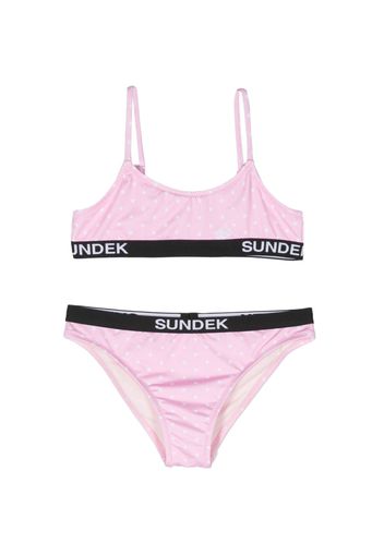 Bonton star-print bikini set - Rosa