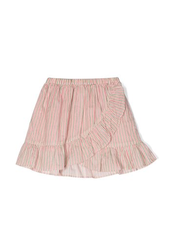 Bonton striped ruffled skirt - Rosa