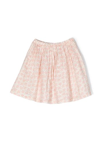 Bonton graphic-print cotton skirt - Rosa