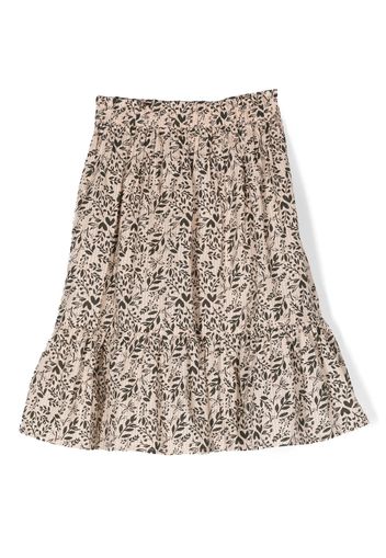 Bonton floral-print flared skirt - Toni neutri