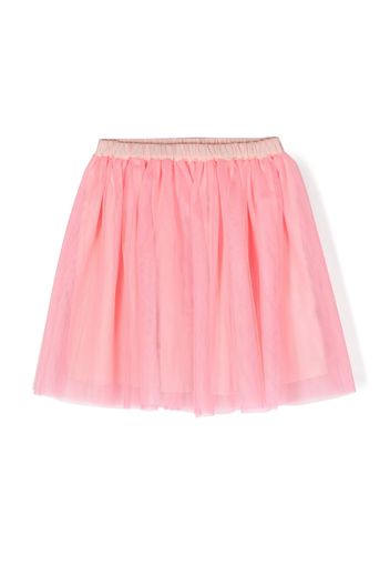 Bonton elasticated-waistband tulle skirt - Rosa