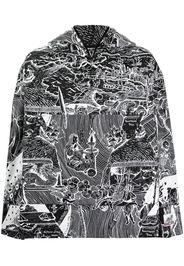 Boramy Viguier drawing print hoodie - Nero