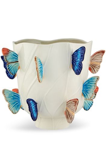 Bordallo Pinheiro Vaso Cloudy Butterflies - Toni neutri