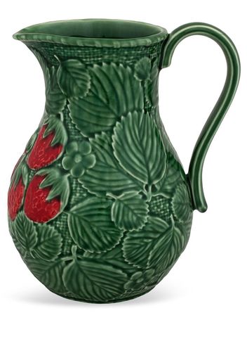 Bordallo Pinheiro Morango strawberry print pitcher - Verde