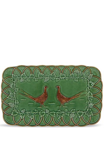 Bordallo Pinheiro Bosque pheasant tray - Verde