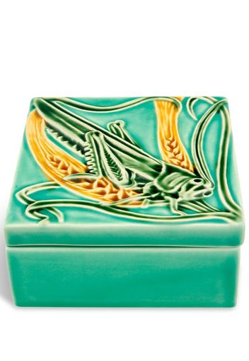 Bordallo Pinheiro Azulejo grasshopper box - Verde