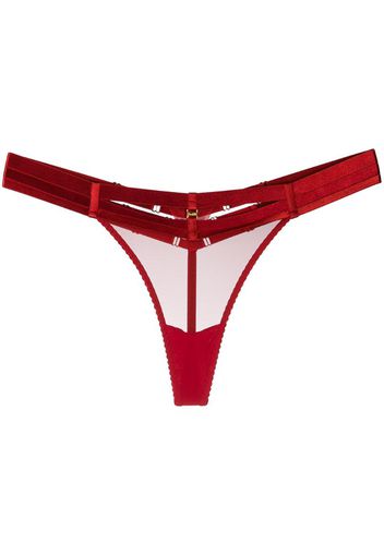 Art Deco multiple-strap thongs