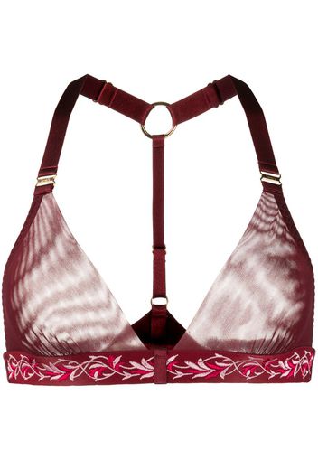 Reggiseno semi trasparente con ricamo