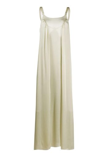 satin Fawn maxi dress