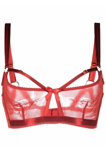 Bordelle Bondage Belle soft-cup bra - Rosso