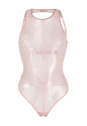 Bordelle Body semi trasparente Kora - Rosa