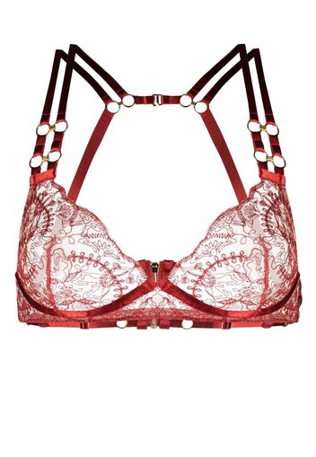 Bordelle Cymatic plunge wire bra - Rosso