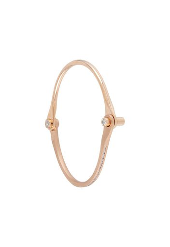 Borgioni Bracciale rigido in oro rosa 18kt con diamanti