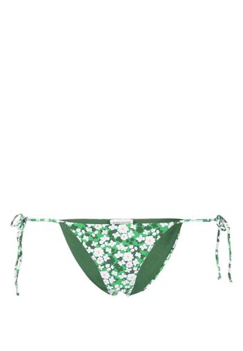 Borgo De Nor Slip bikini a fiori - Verde