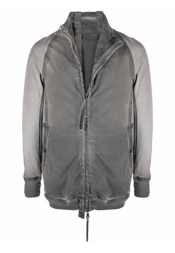 Boris Bidjan Saberi faded-effect zip-up lightweight jacket - Grigio