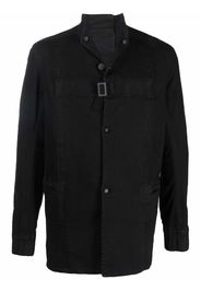 Boris Bidjan Saberi high-neck buttoned lightweight jacket - Nero