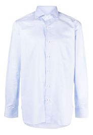 Borrelli spread-collar plain shirt - Blu