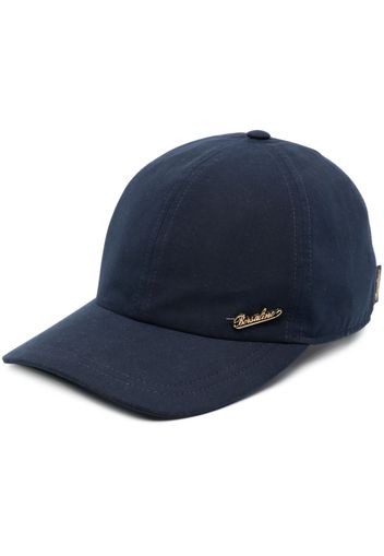 Borsalino embroidered-logo cap - Blu