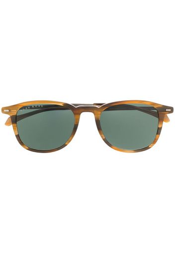 tortoiseshell round frame sunglasses