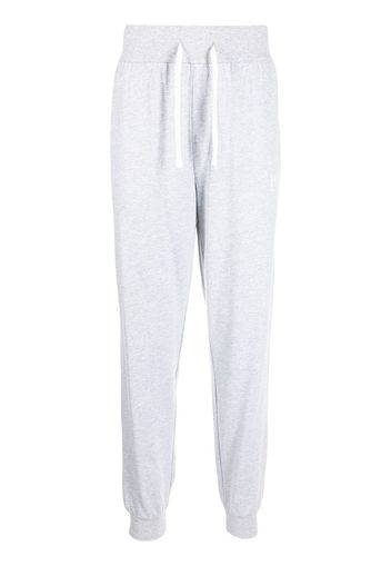 BOSS logo-print leg trousers - Grigio