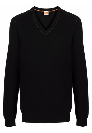 BOSS fine-knit jumper - Nero