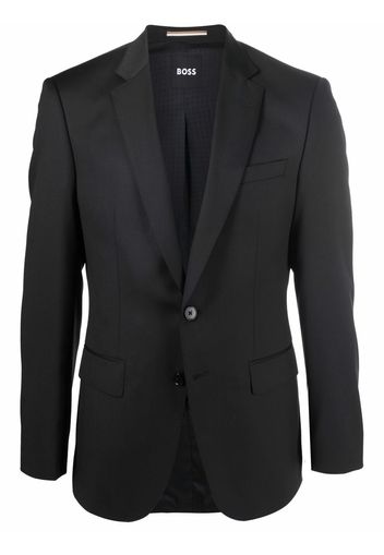 BOSS single-breasted virgin wool blazer - Nero