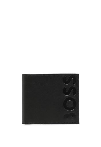 BOSS embossed-logo bi-fold wallet - Nero