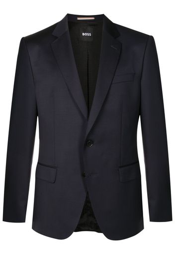 BOSS single-breasted fitted blazer - Blu