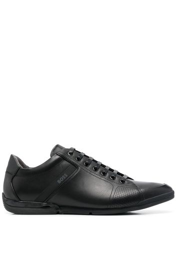 BOSS leather low-top sneakers - Nero