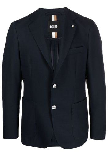 BOSS single-breasted blazer - Blu