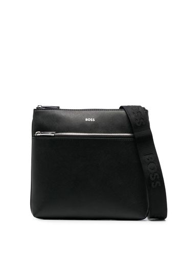 BOSS Zair leather crossbody bag - Nero