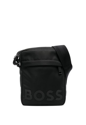 BOSS logo-print mini messenger bag - Nero