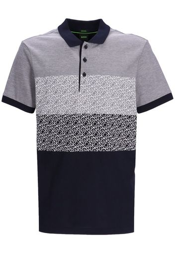 BOSS Polo Paddy con ricamo - Grigio