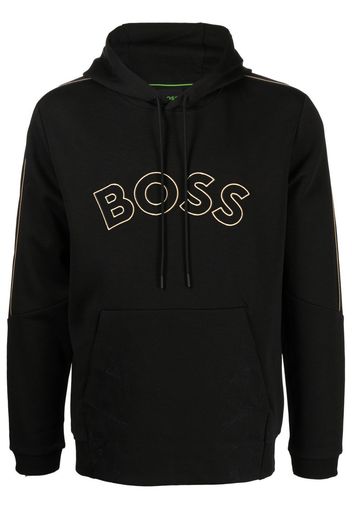 BOSS logo-print hoodie - Nero