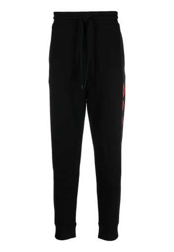 BOSS logo-print detail track pants - Nero