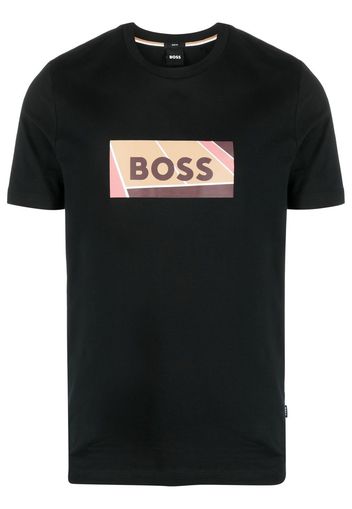 BOSS logo-print T-shirt - Nero