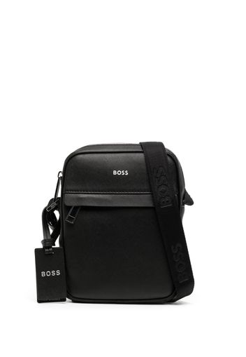 BOSS Borsa messenger con stampa - Nero