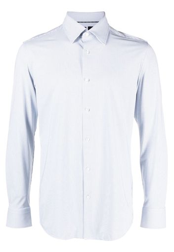 BOSS micro-dot print long-sleeve shirt - Bianco