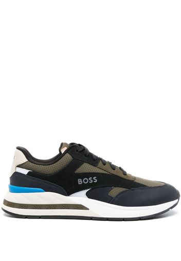 BOSS low-top panelled sneakers - Nero