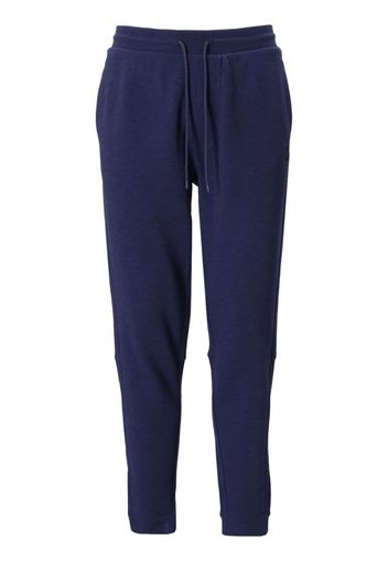 BOSS logo-patch cotton track pants - Blu