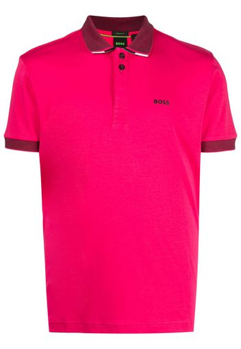 BOSS Paddy 1 logo-print polo shirt - Rosa